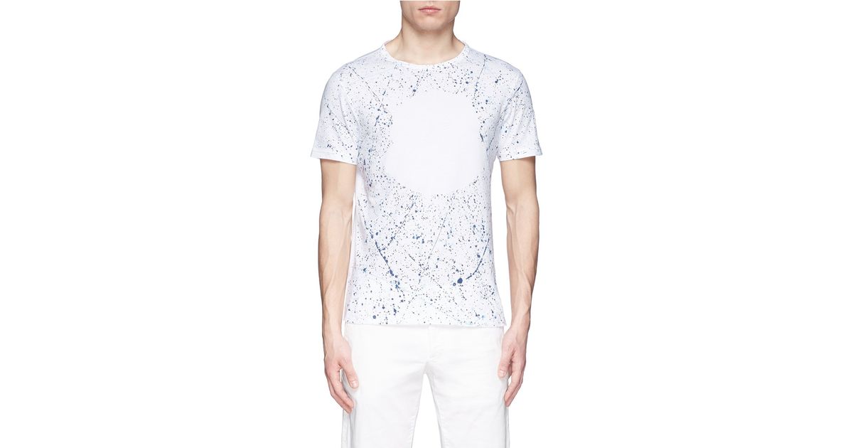 moncler paint splatter t shirt