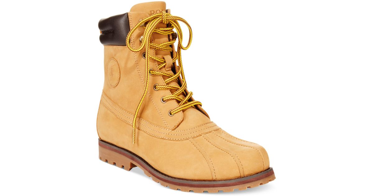 yellow polo boots