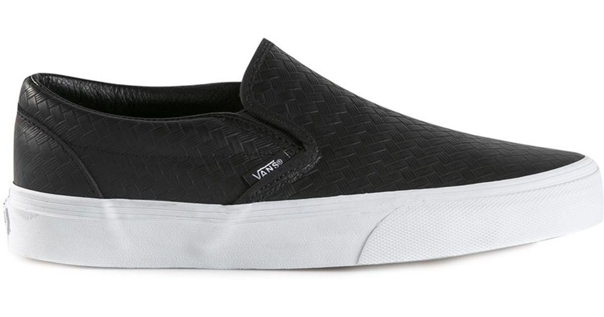 woven slip on vans