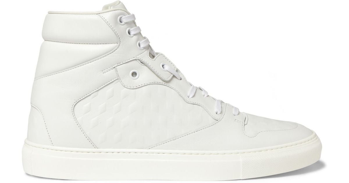 Balenciaga white leather shoes 2025