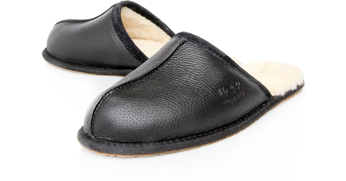 scuff leather slipper ugg