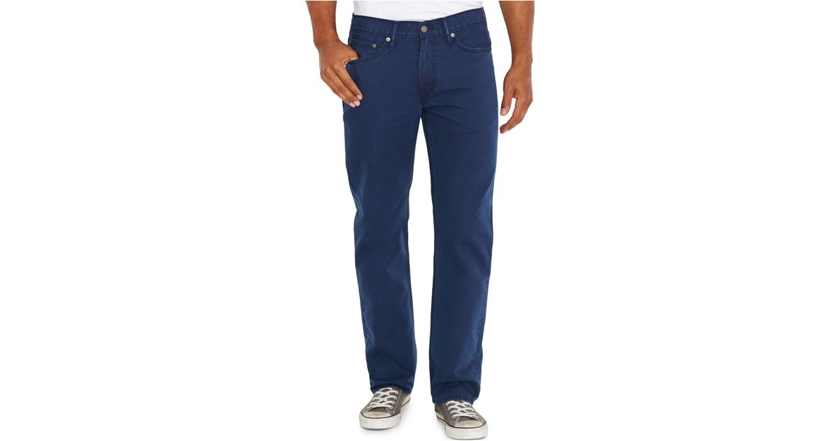 Levi's 514 Straight Fit Padox Canvas Twill Pants in Blue for Men