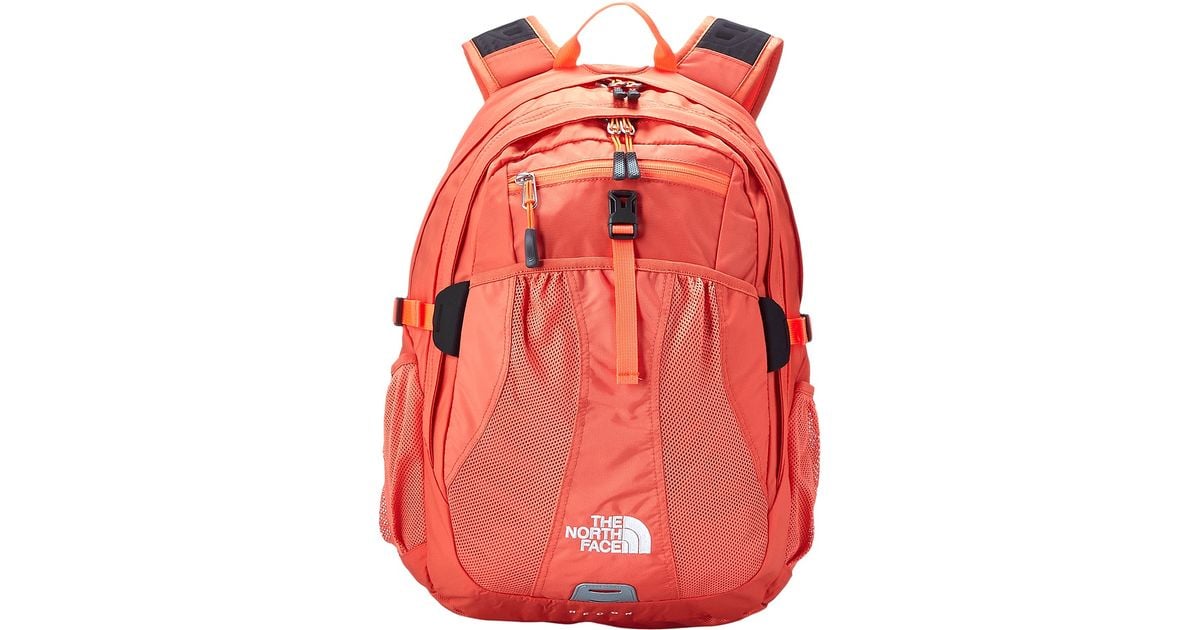 coral north face backpack