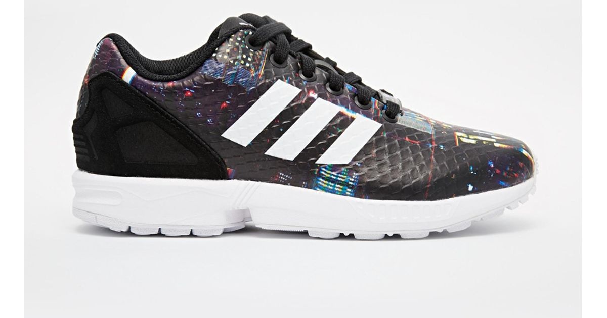 adidas originals zx flux black print