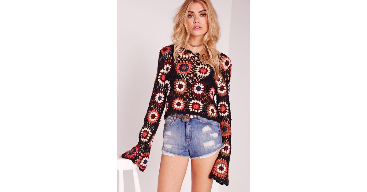 crochet long sleeve top