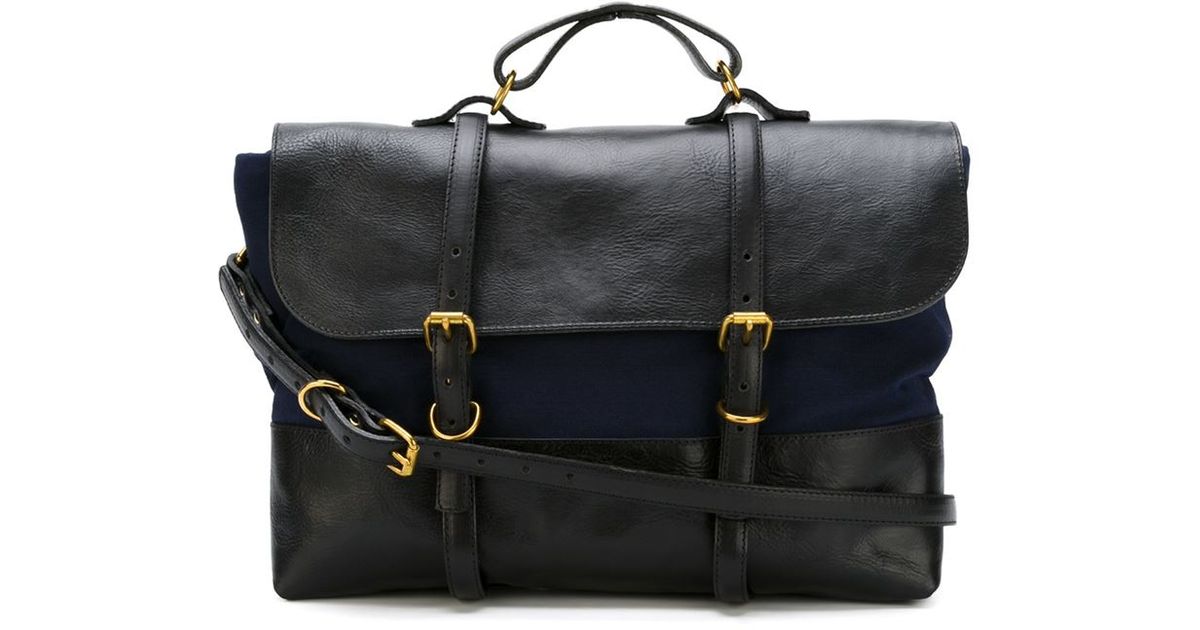 Steve Mono Buckle Strap Messenger Bag In Blue For Men Lyst