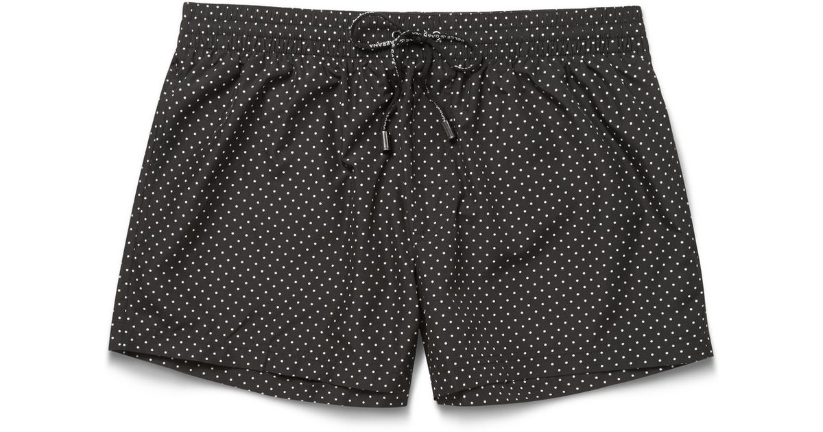 polka dot swim shorts