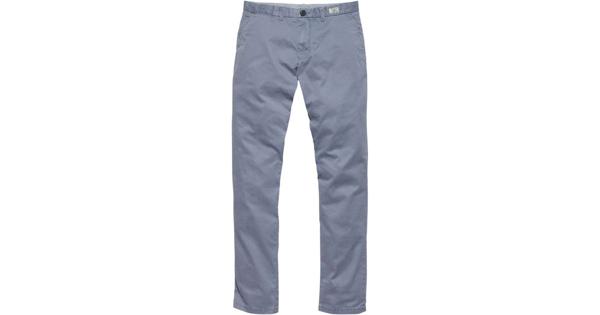 Tommy Hilfiger Cotton Mercer Straight Fit Chinos in Blue for Men ...