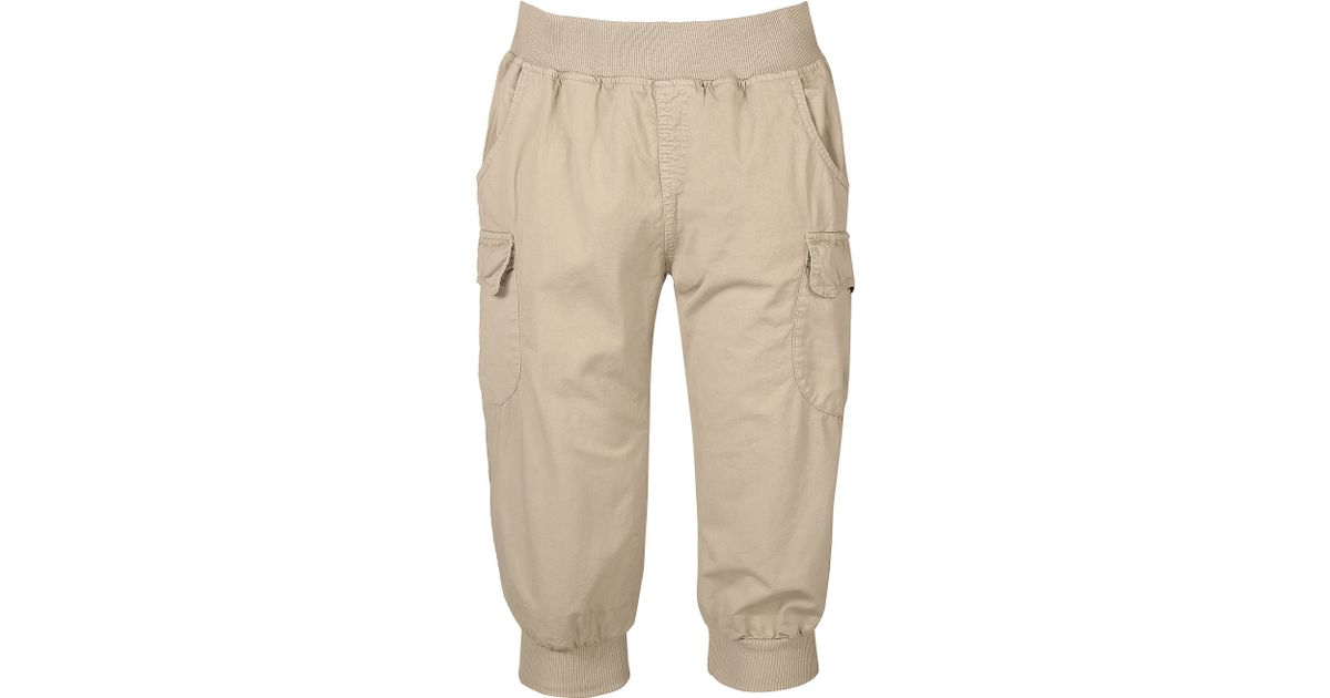 Bench Cotton Modjo Cropped Cargo Trousers In Brown Lyst