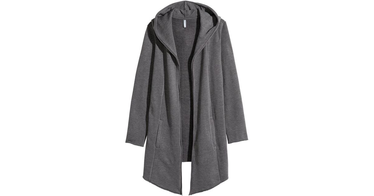 H&m Sweatshirt Cardigan in Gray for Men | Lyst