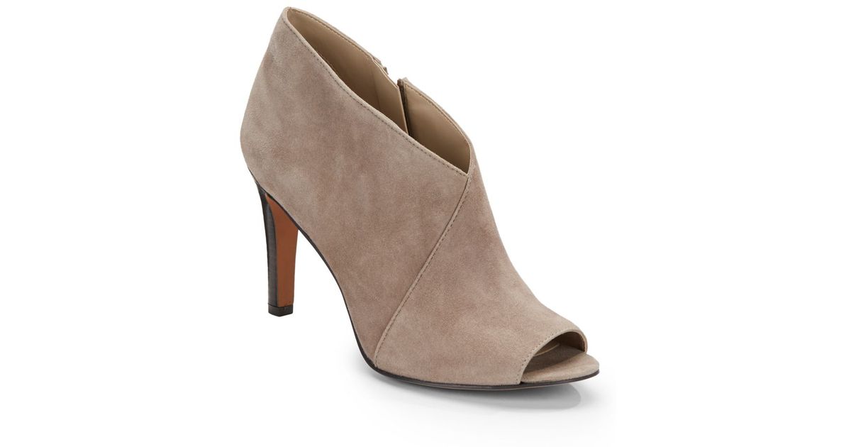 franco sarto open toe booties