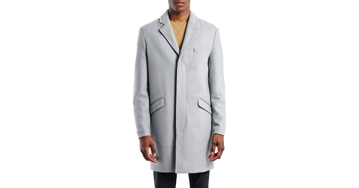 light grey overcoat