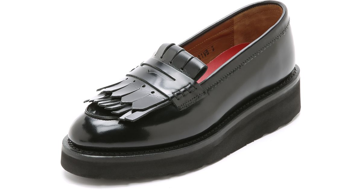 platform loafers with tassels