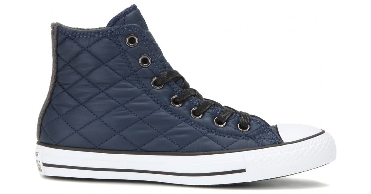 Converse Chuck Taylor All Star Quilted High-top Sneakers in Navy (Blue) |  Lyst