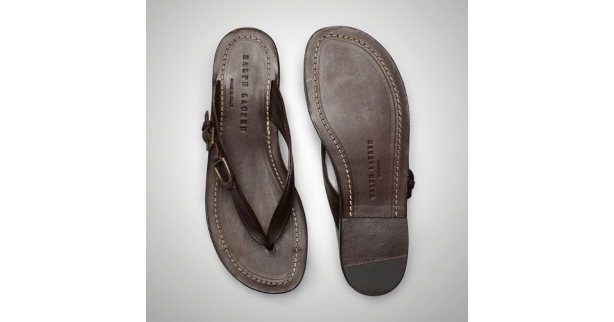 ralph lauren leather sandals