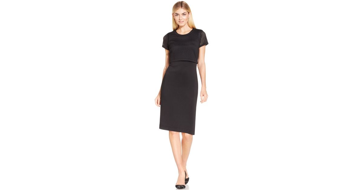 calvin klein popover sheath dress