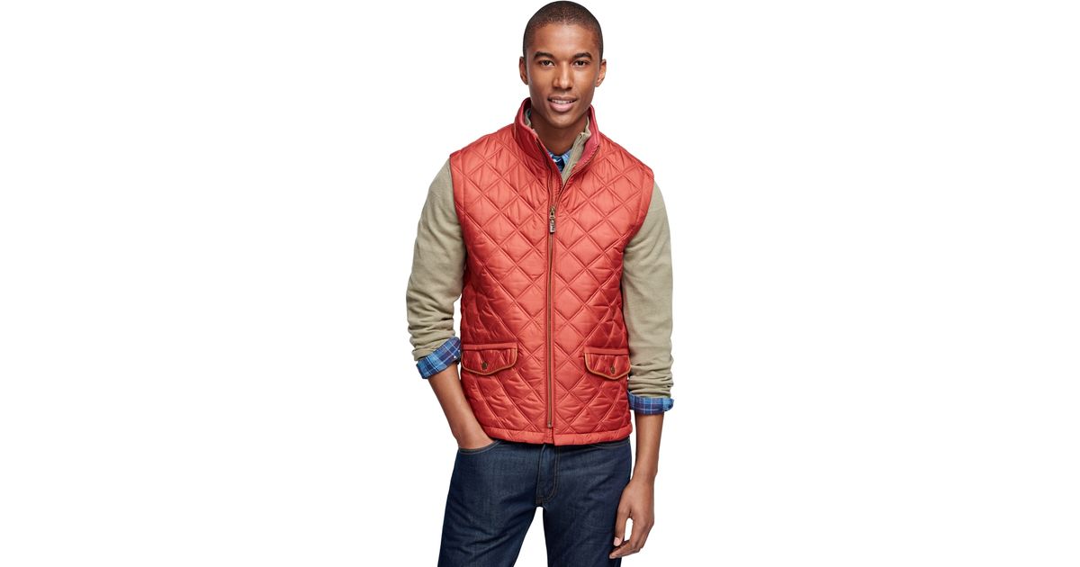 brooks brothers mens quilted vest