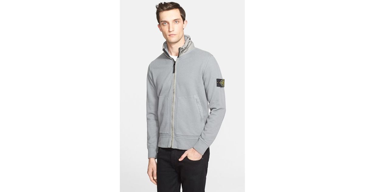 stone island zip sweater