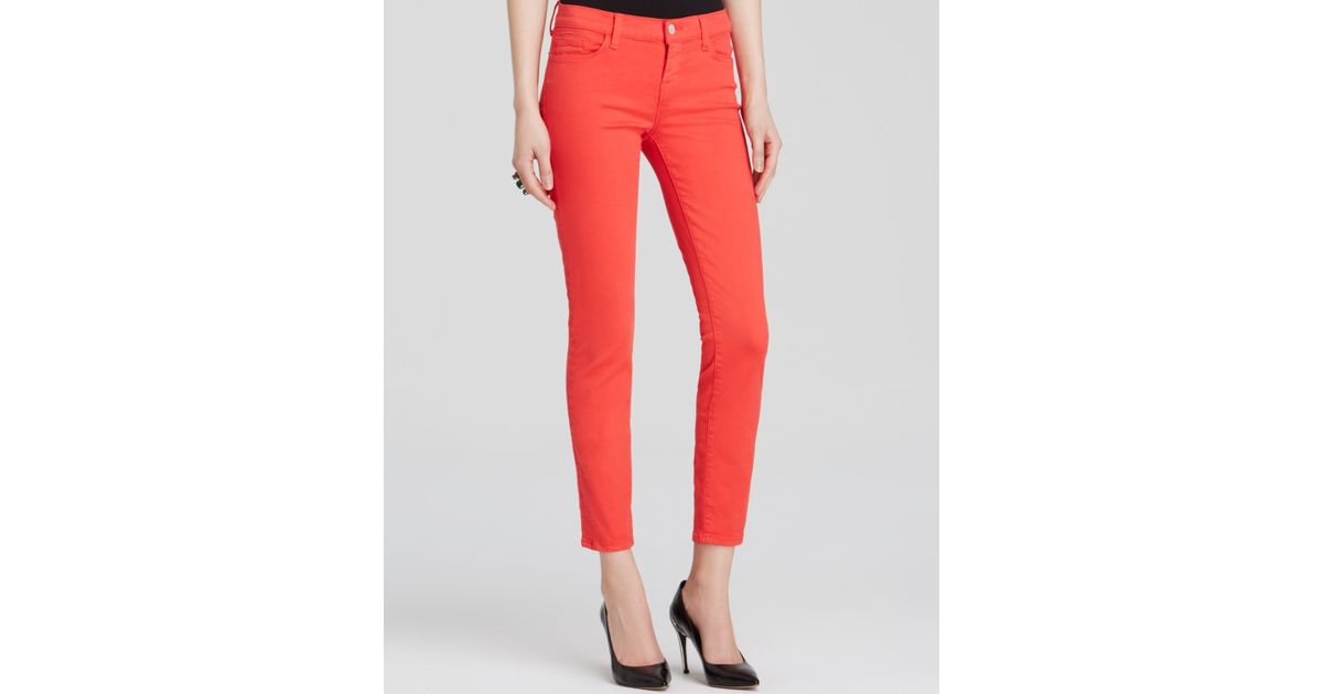 coral jeans