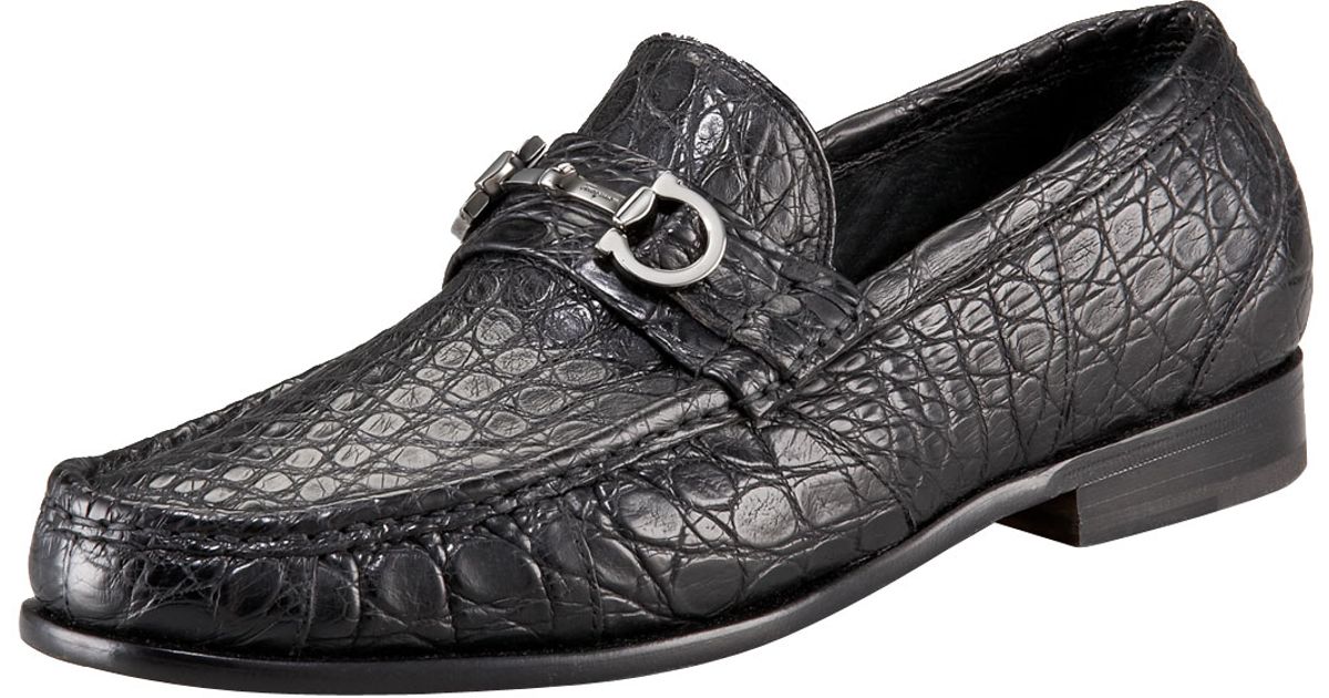 ferragamo crocodile loafers