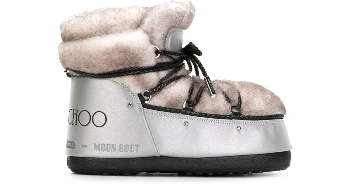 Jimmy Choo Shearling-Paneled Snow Boots 