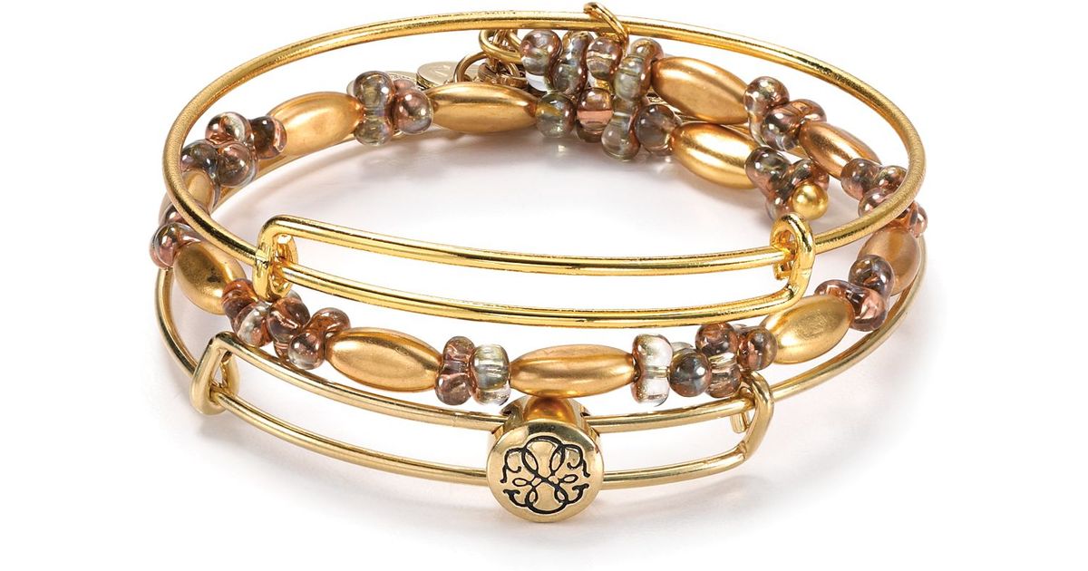 ALEX AND ANI Exclusive Path Of Life Bracelets Set Of 3 in