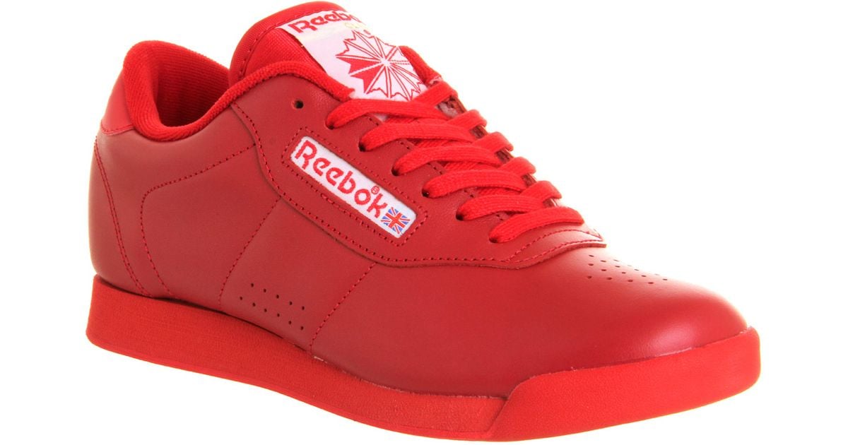 red reebok princess shoes