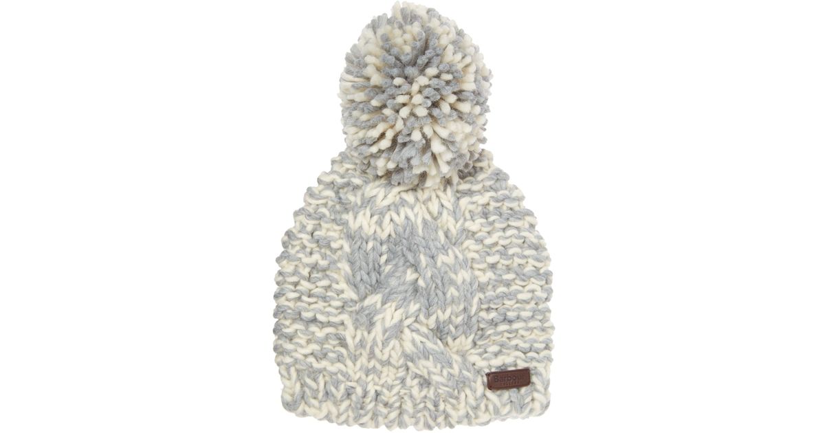 barbour womens bobble hat