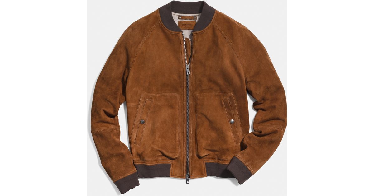 coach suede coat