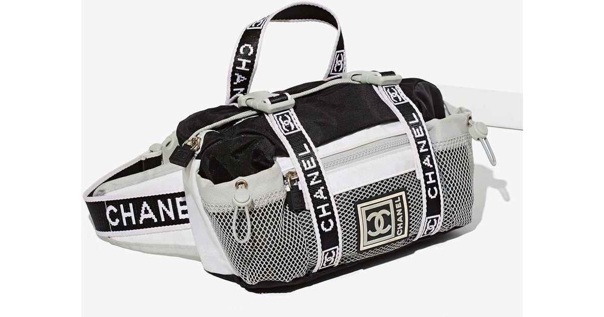 fur chanel fanny pack