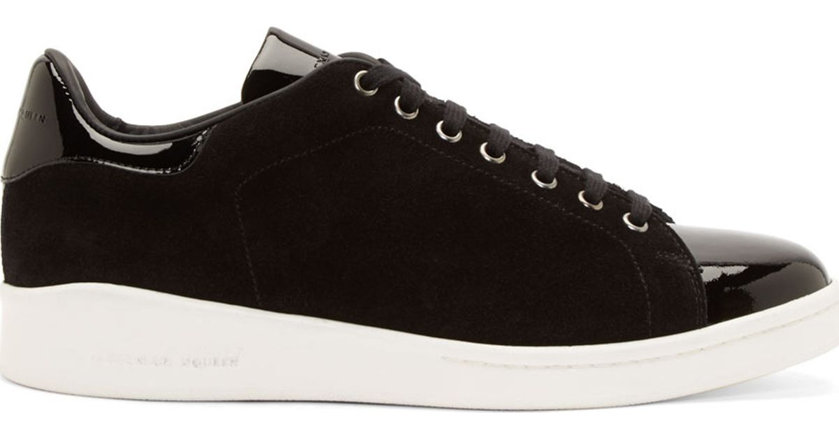 patent leather alexander mcqueen sneakers