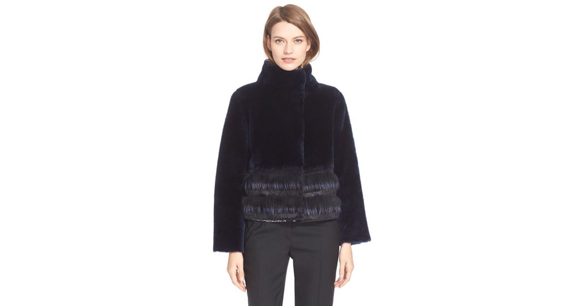 tory burch fur jacket