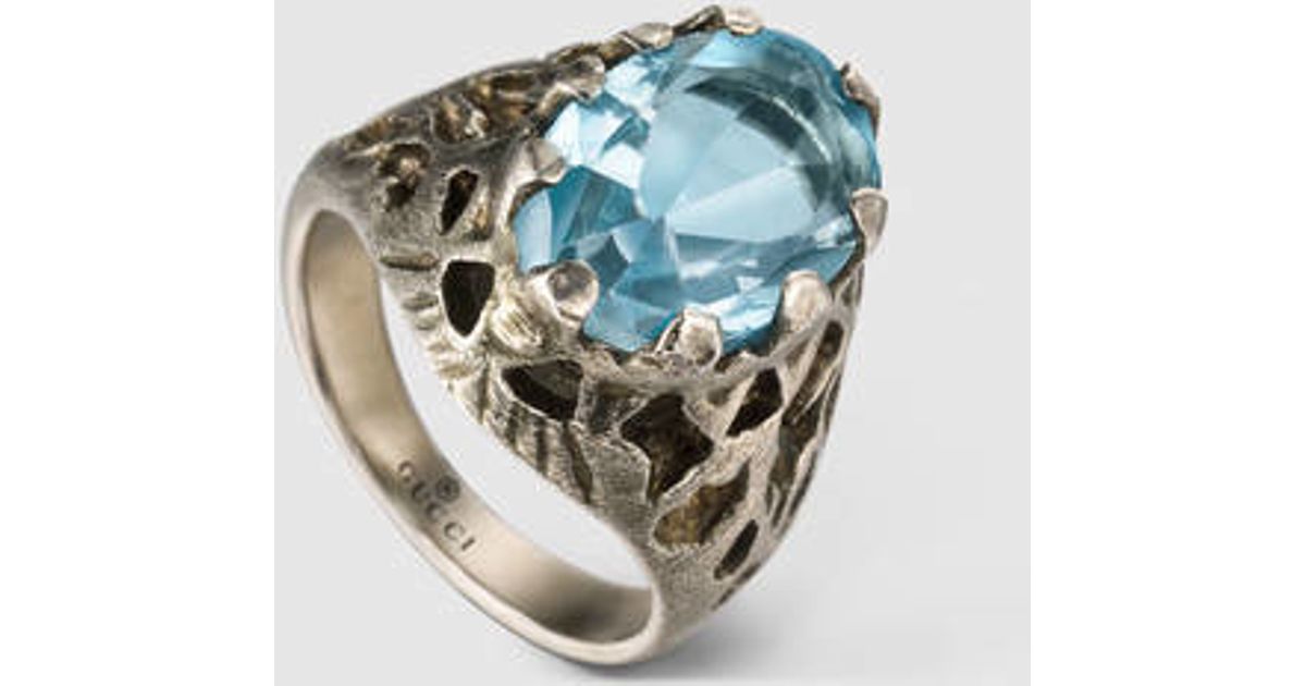 gucci blue ring