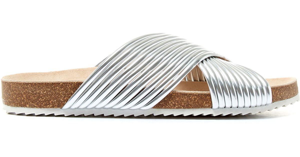 loeffler randall silver sandals