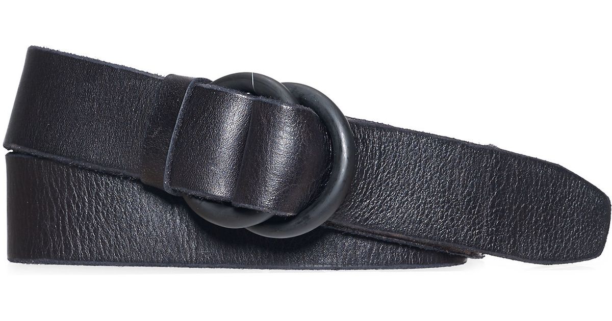 Polo Ralph Lauren Leather Oring Belt in Black for Men Lyst