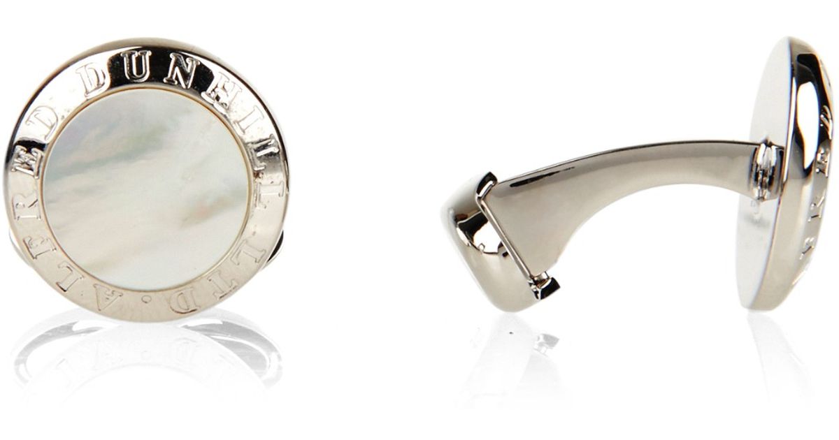 dunhill mother of pearl cufflinks
