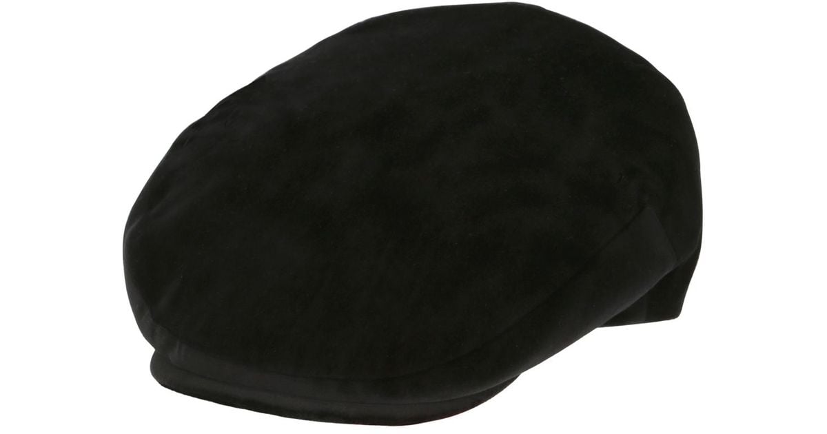 velvet flat cap
