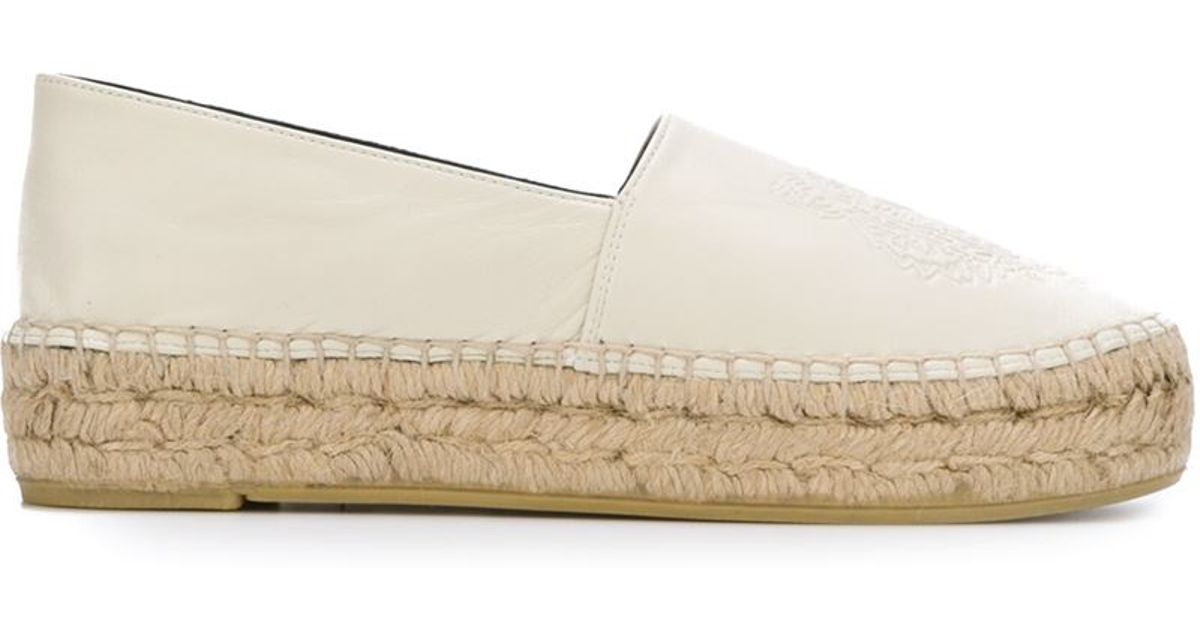 kenzo leather espadrilles