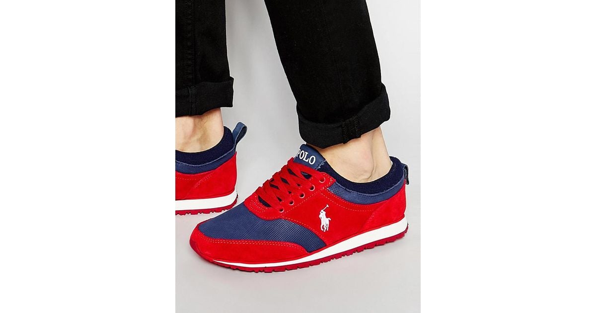 Red Ralph Polo Lauren Runner Men Ponteland Trainers For IYbf7gm6yv