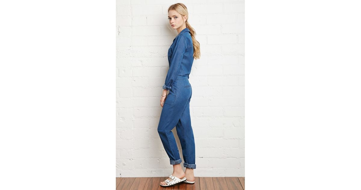 utility jumpsuit denim