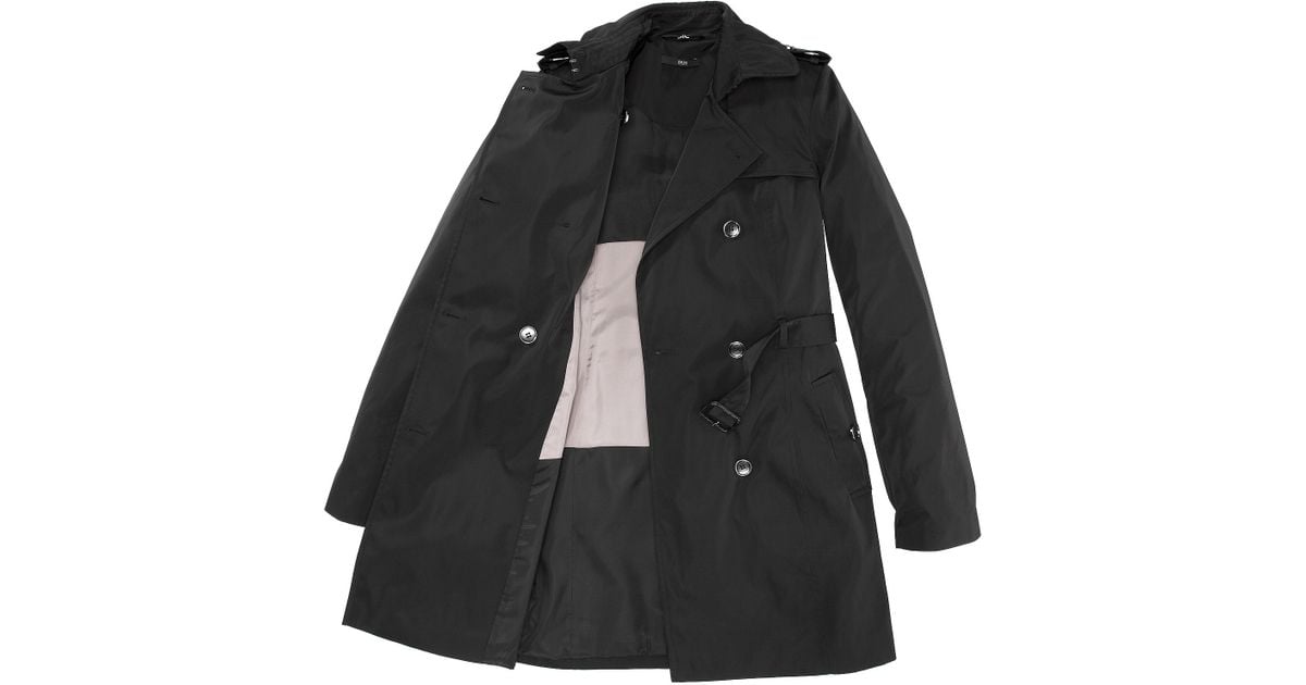 hugo boss black trench coat