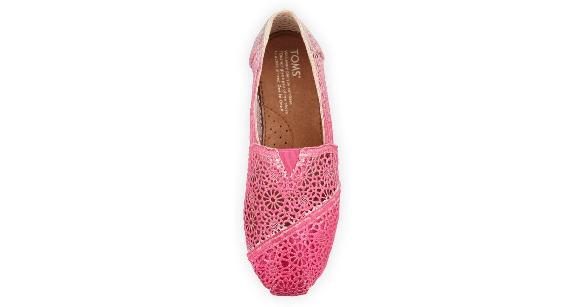 toms crochet slip on