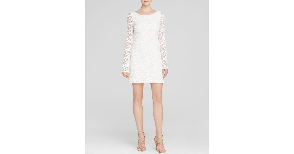 aqua white lace dress