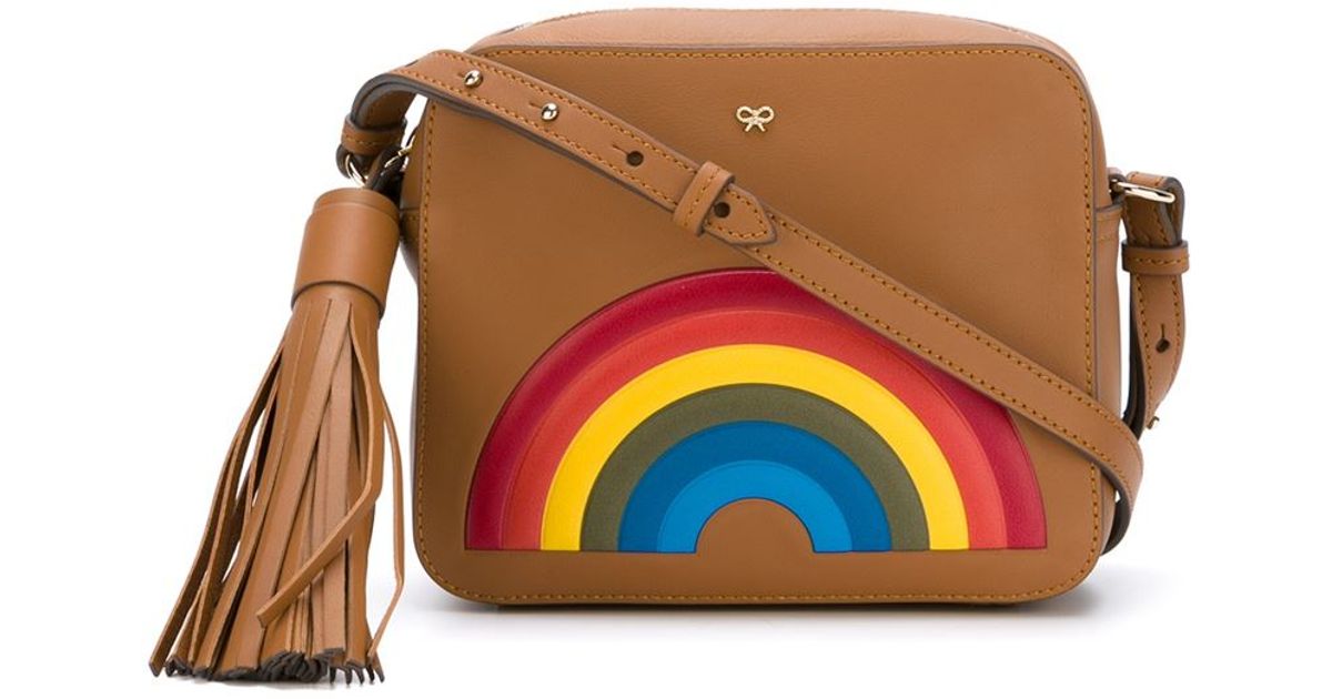 Anya Hindmarch 'rainbow' Crossbody Bag in Brown | Lyst