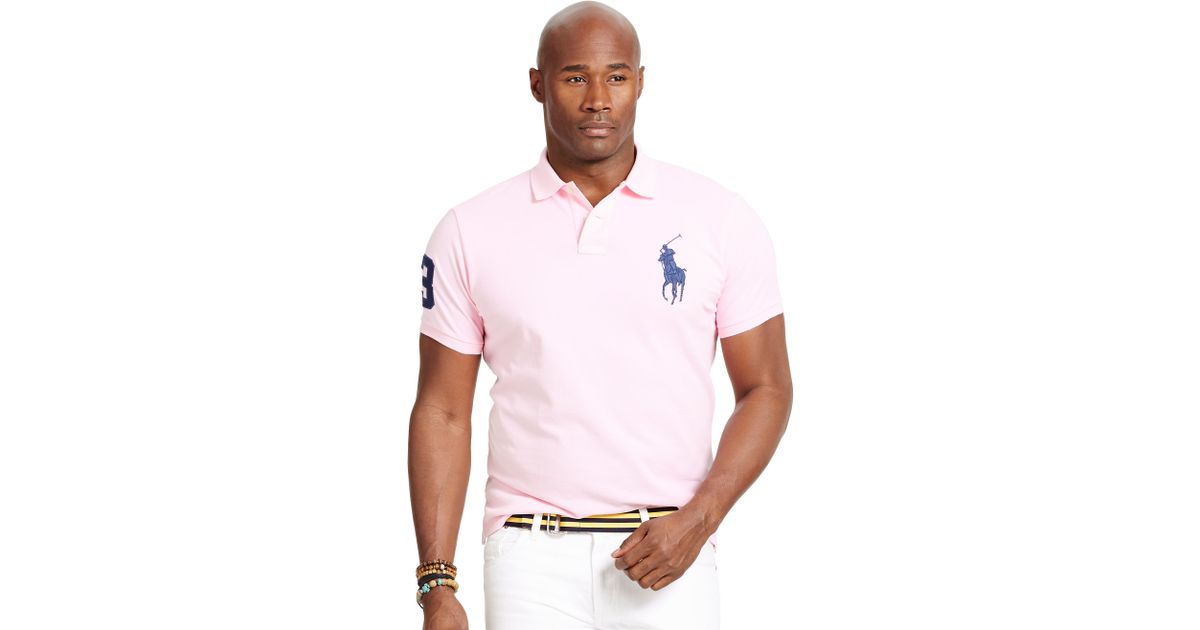 Ralph Lauren Classic-Fit Big Pony Polo in Pink for Men | Lyst