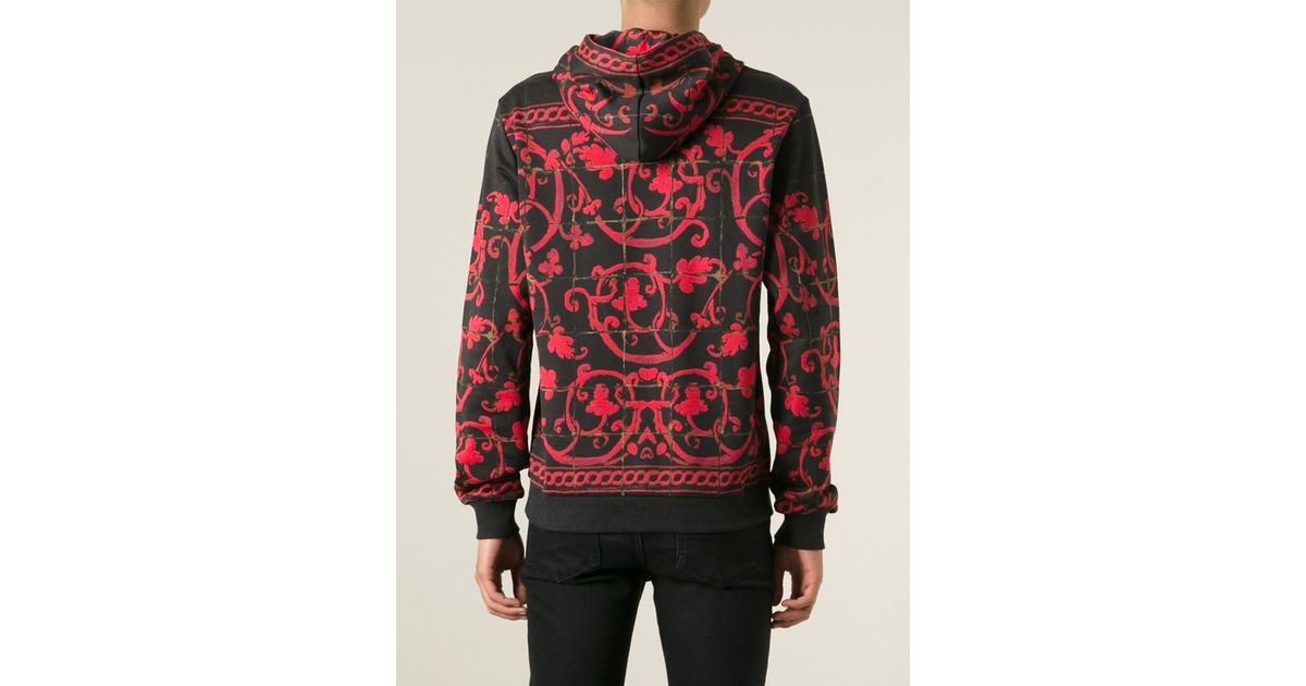 dolce and gabbana red hoodie