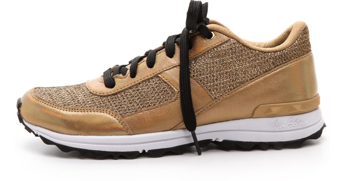 sam edelman gold sneakers