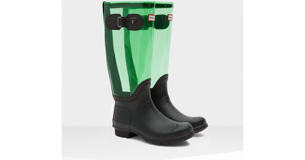 hunter clear rain boots