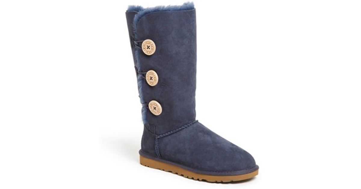 navy blue bailey button ugg boots