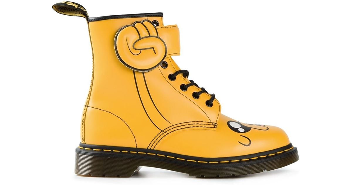 Dr. Martens Adventure Time X Dr.martens 'jake' Boots in Yellow | Lyst